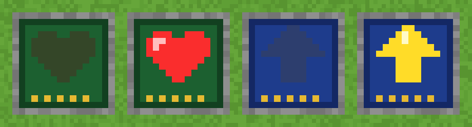 The board blocks: the Receiver, a heart, and the Sender, an arrow, off and on